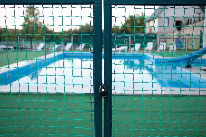 Secure Gate with Mesh Fencing